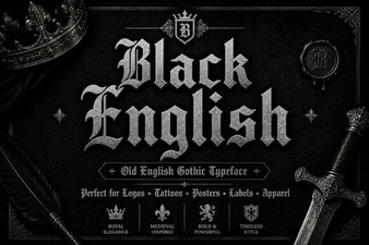 Classic Black Font Styles for Web Design