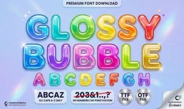 Glossy Bubble Fonts: Fun & Creative Design Tips
