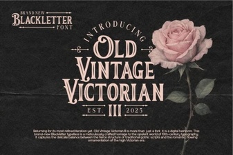 Victorian Font Designs for Modern Projects