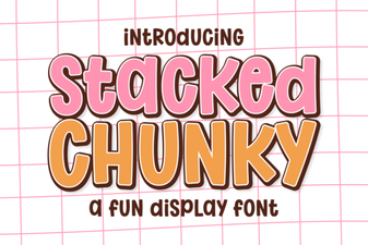 Ideas for Using Chunky Stacked Font Designs