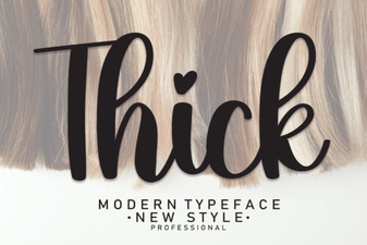Thick Fonts: Creative Typography Design Ideas