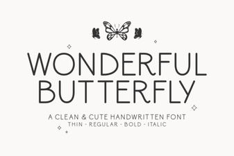 Beautiful Butterfly Fonts for Creative Projects